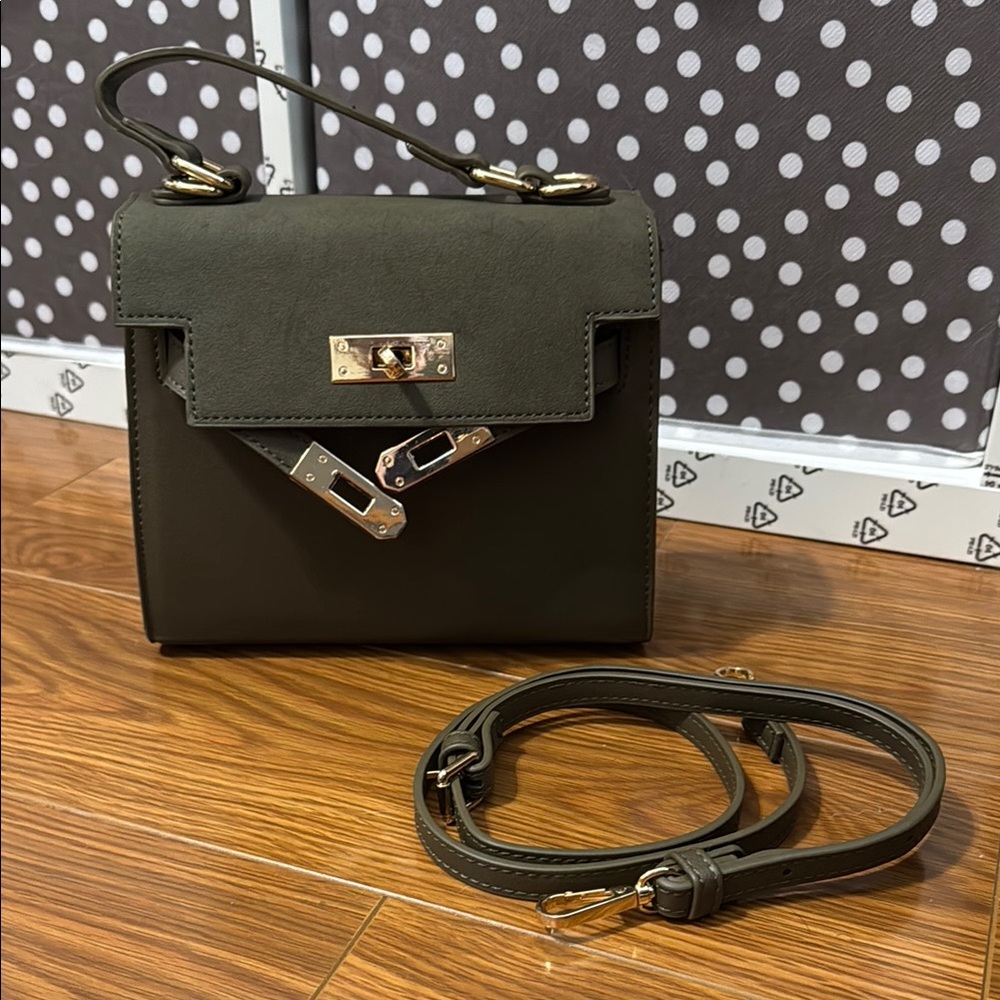 Elegant Olive Green mini Handbag